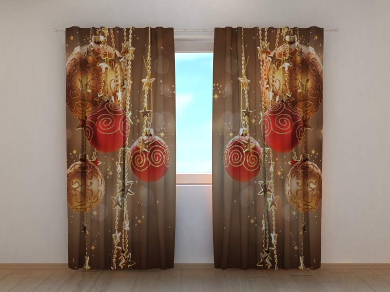 Užuolaidos Kalėdų blizgesys