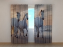 Photo curtains Horses Family