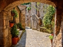 Maža gatvė Toskanos kaime 