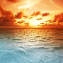 Saulėlydis virš jūros